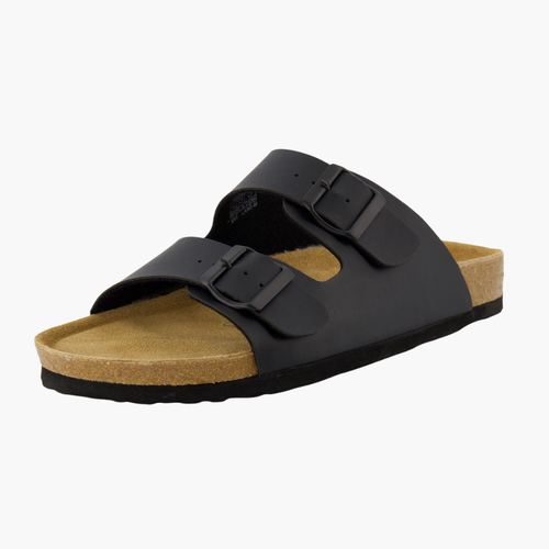 Men's Adjustable Strap Cork Sandals with Supportive Footbed