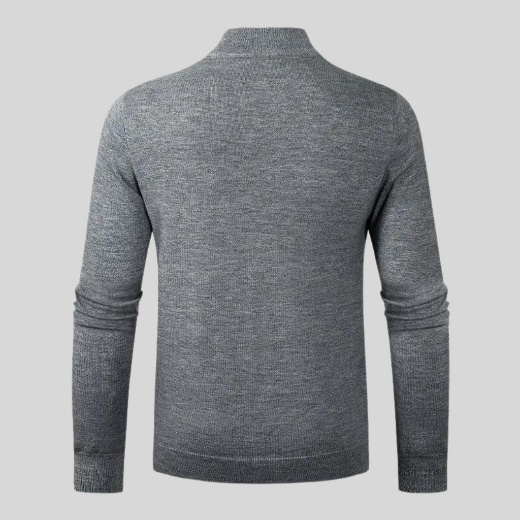 Men's Black Jumper - Stylish Knitwear for Versatile Layering
