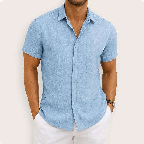Men's Breathable Short-Sleeved T-Shirt for Casual Style