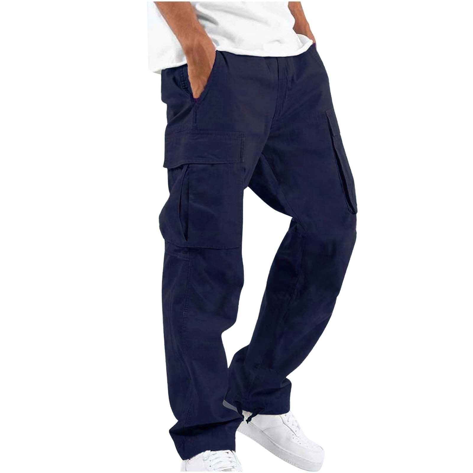 Men's Cargo Pants - Casual Fit Trousers with Functional Pockets