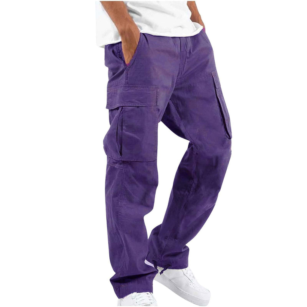 Men's Cargo Pants - Casual Fit Trousers with Functional Pockets
