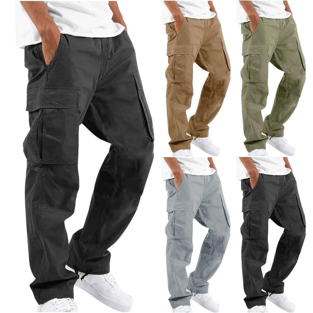 Men's Cargo Pants - Casual Fit Trousers with Functional Pockets