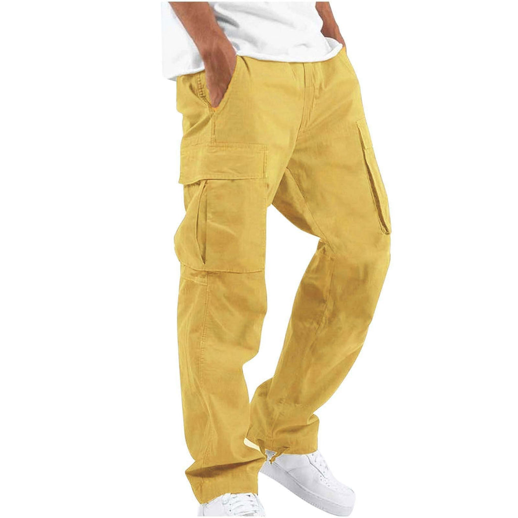 Men's Cargo Pants - Casual Fit Trousers with Functional Pockets