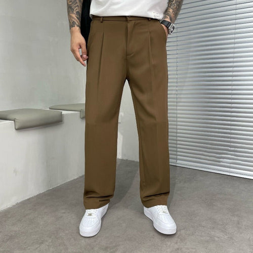 Men's Elegant Wide-Leg Trousers for Modern Style