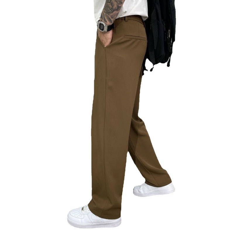 Men's Elegant Wide-Leg Trousers for Modern Style