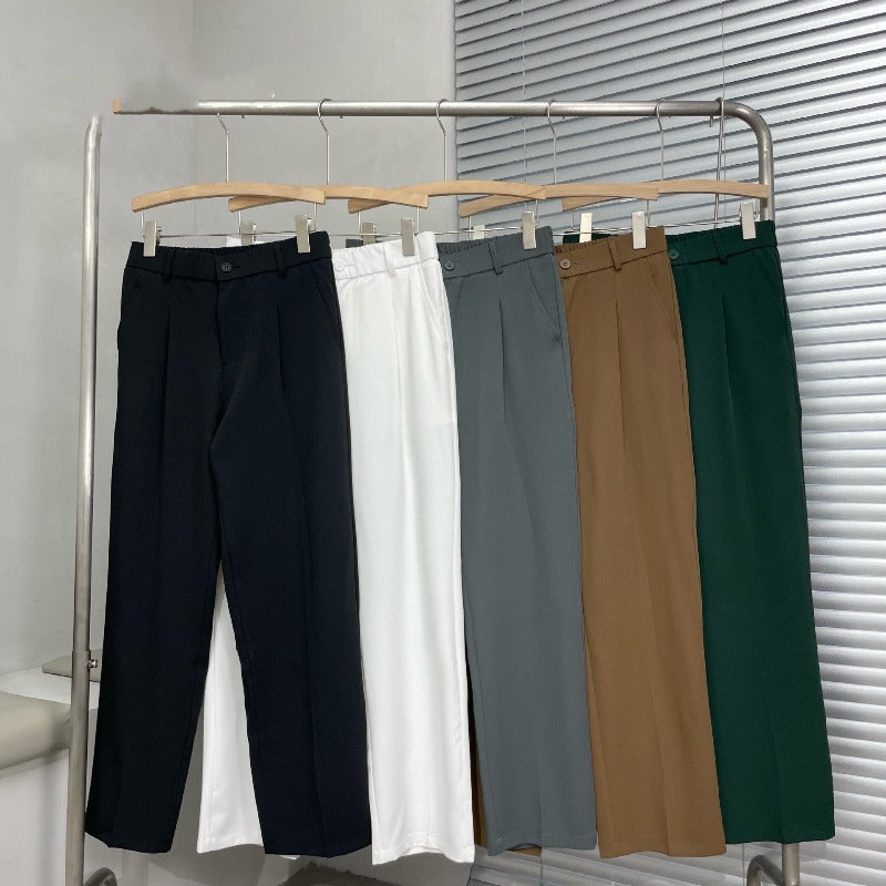 Men's Elegant Wide-Leg Trousers for Modern Style