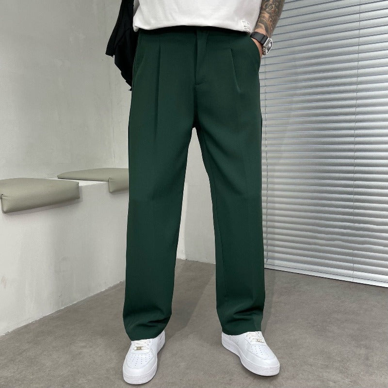 Men's Elegant Wide-Leg Trousers for Modern Style