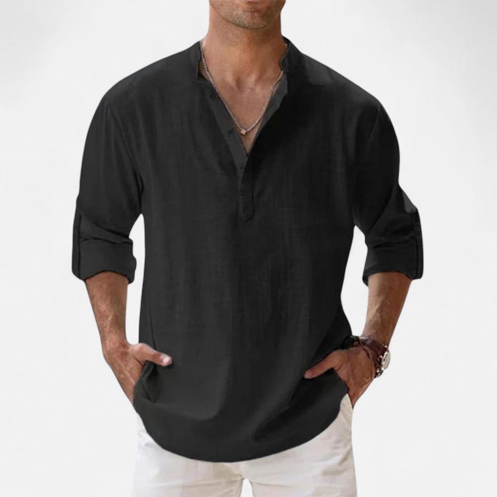 Men's Casual Linen Beach Shirt