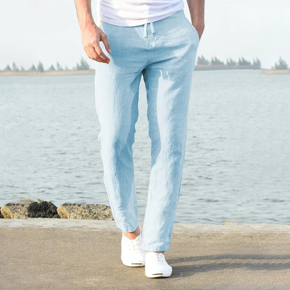 Men's Loose Linen Trousers
