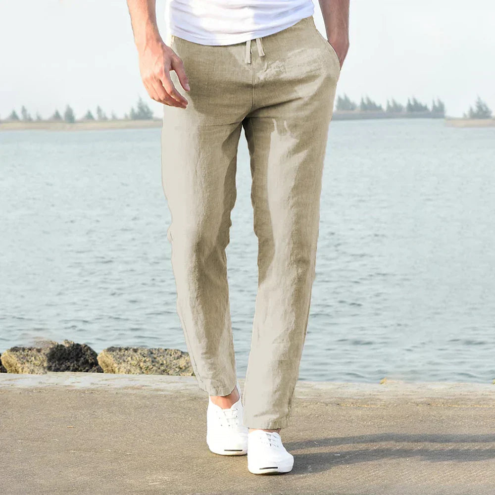 Men's Loose Linen Trousers