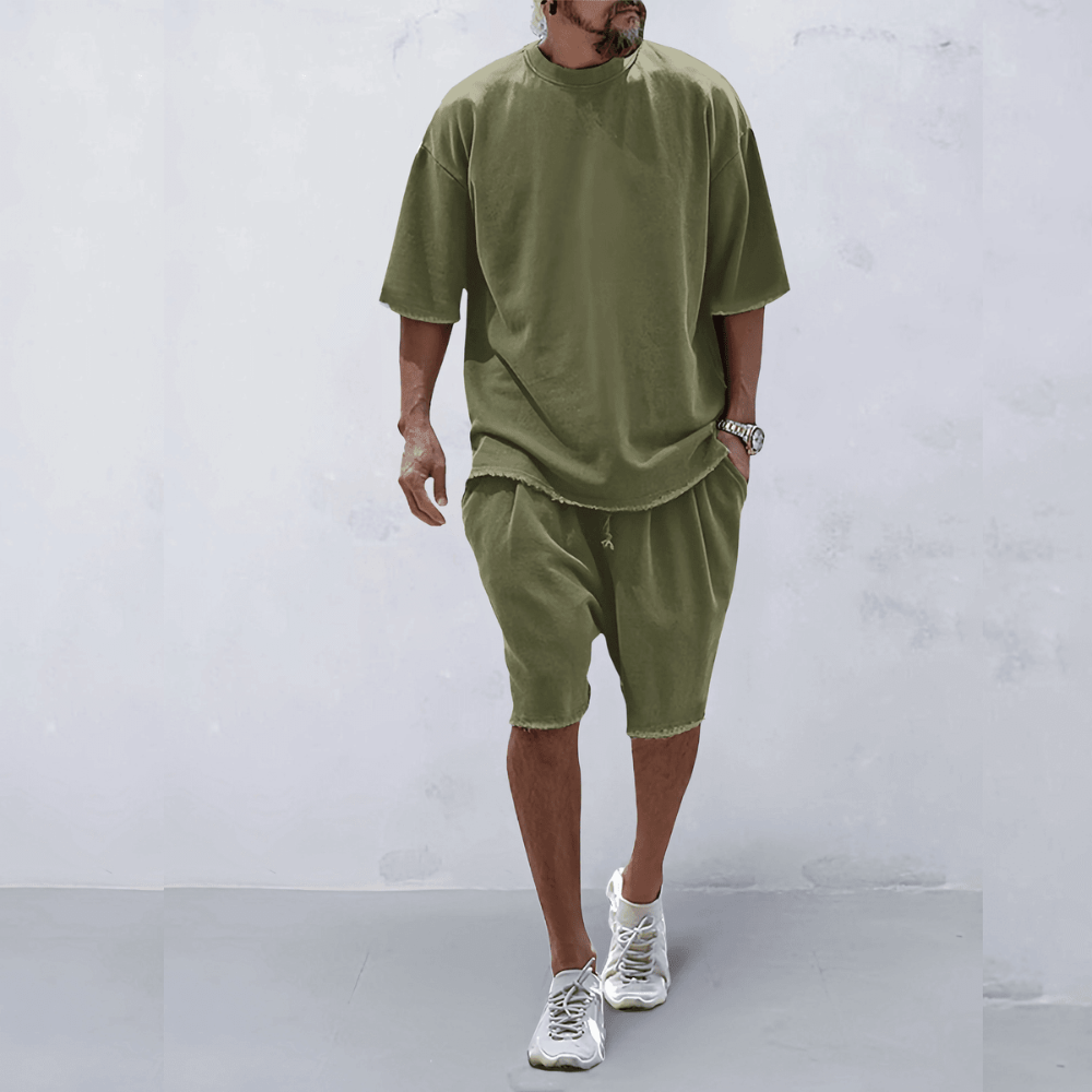 Men's Oversized T-shirt and Shorts Set