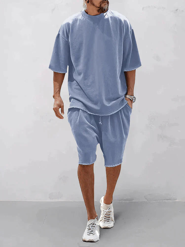 Men's Oversized T-shirt and Shorts Set
