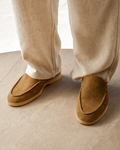 Men's Suede Loafers - Classic Comfort for Everyday Wear