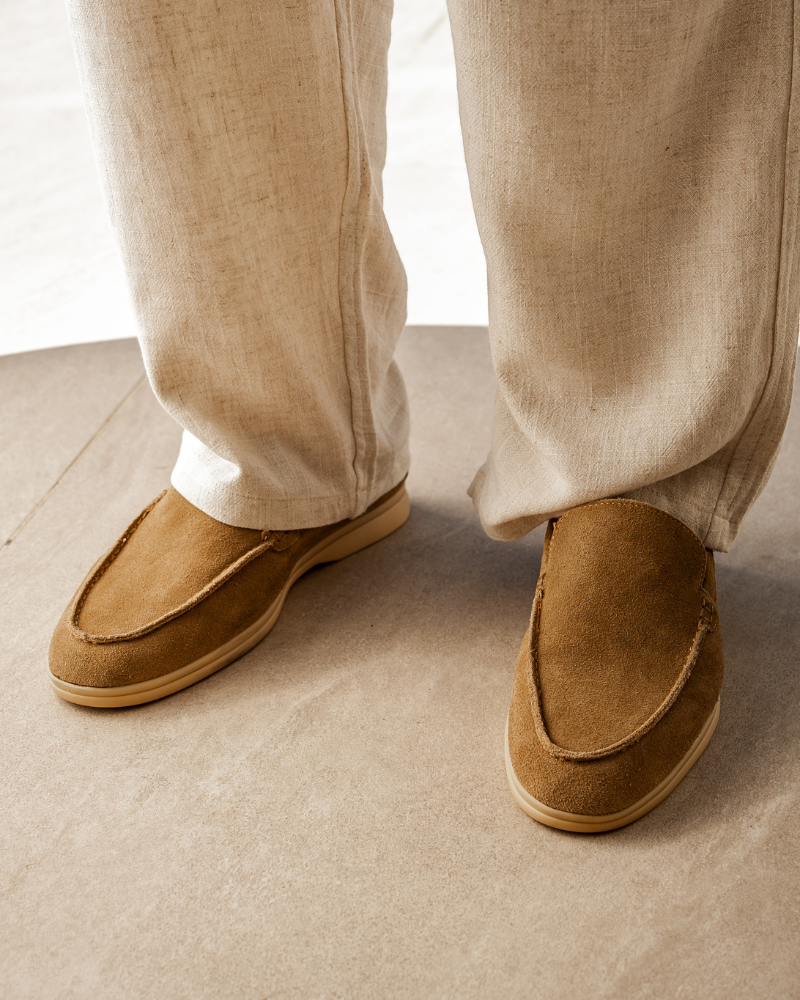 Men's Suede Loafers - Classic Comfort for Everyday Wear