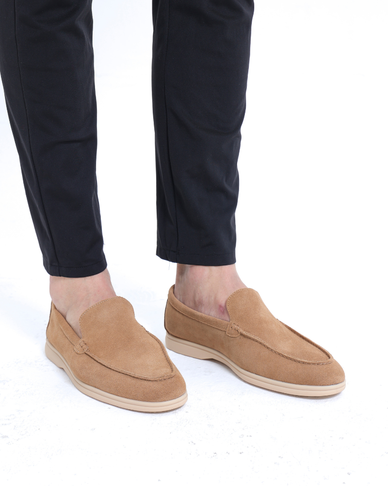 Men's Suede Loafers - Classic Comfort for Everyday Wear