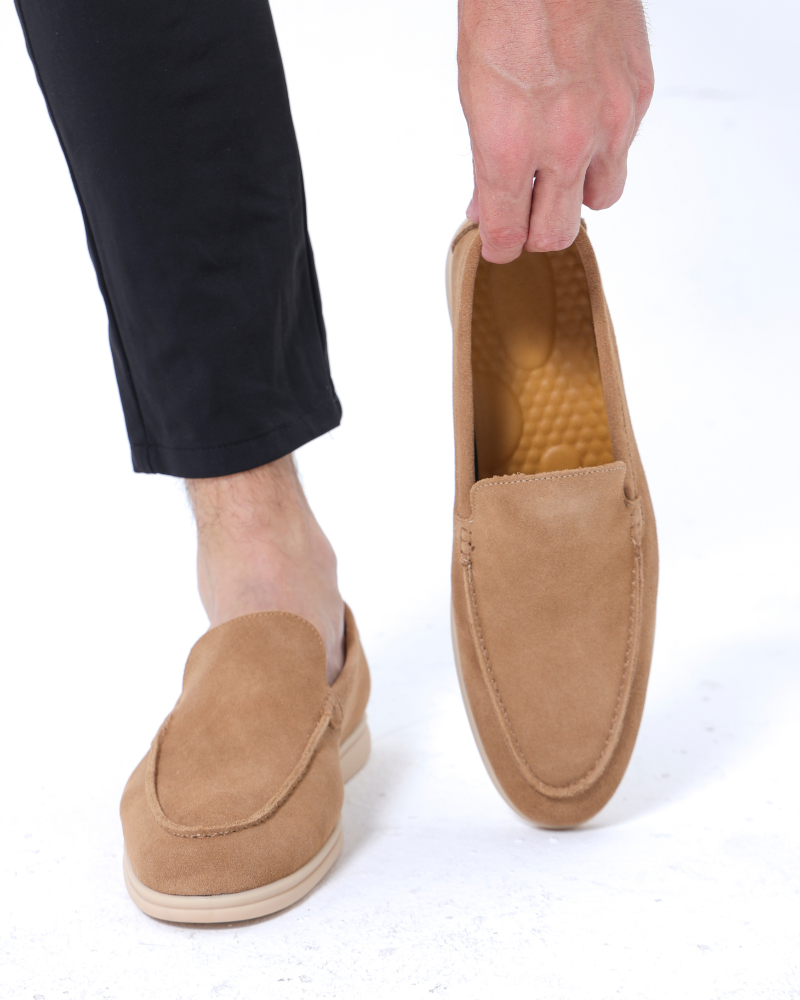 Men's Suede Loafers - Classic Comfort for Everyday Wear