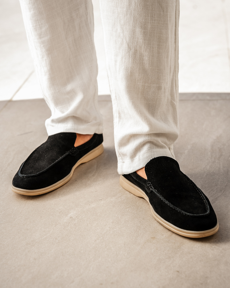 Men's Suede Loafers - Classic Comfort for Everyday Wear