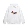 Unisex Oversize Hoodie with Dachshund Embroidery