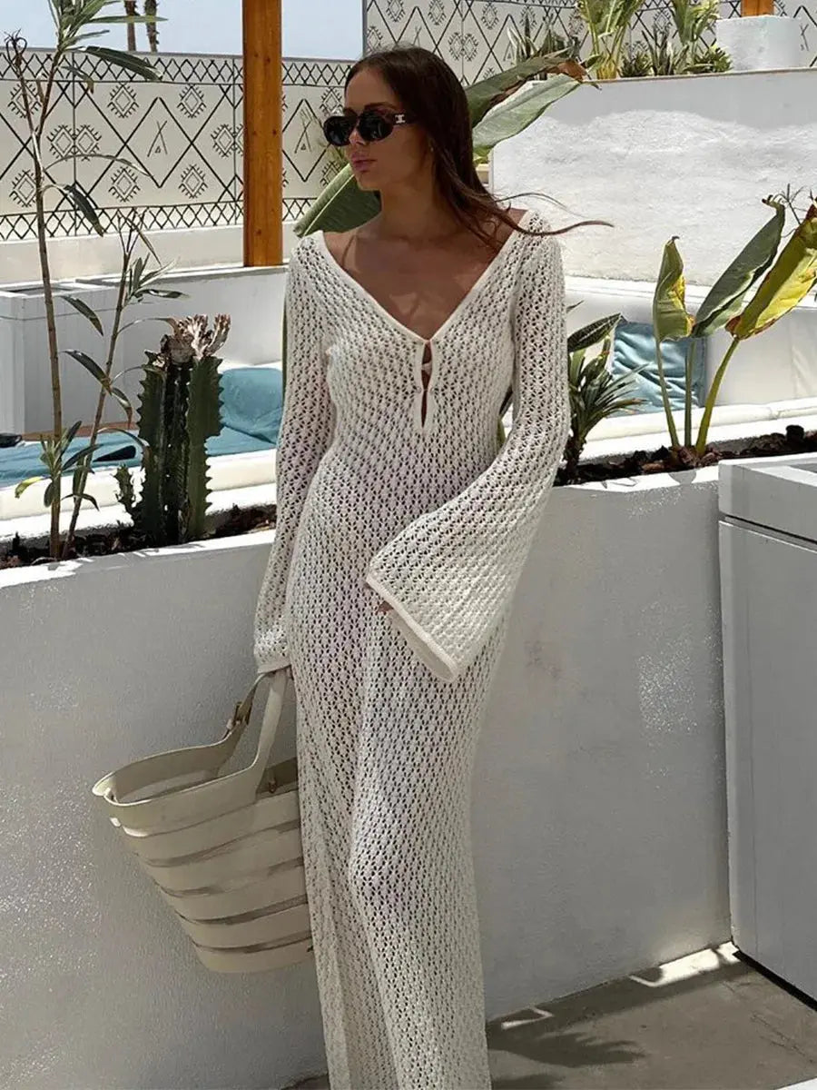 Women's Crochet Summer Maxi Dress