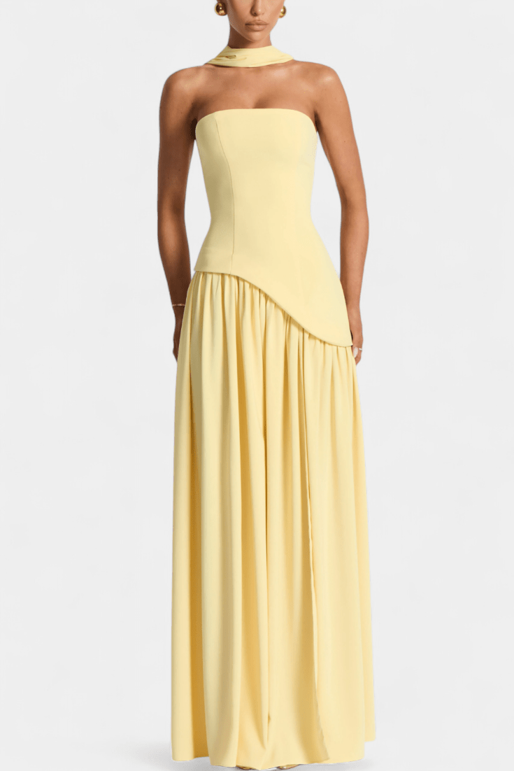 Women's Elegant Off-Shoulder Maxi Dress