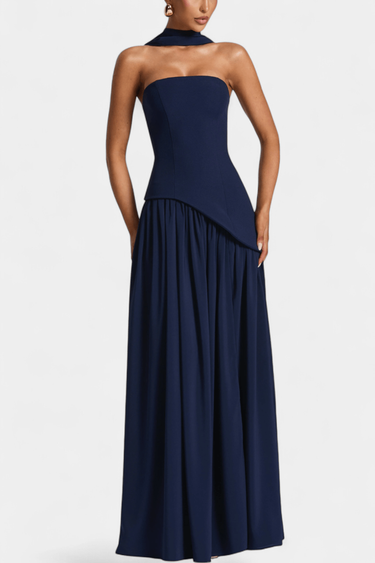 Women's Elegant Off-Shoulder Maxi Dress