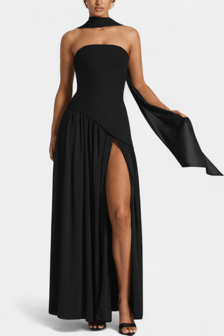 Women's Elegant Off-Shoulder Maxi Dress