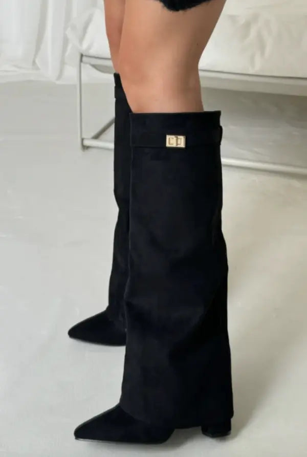 Womens Knee High Elegant Boots