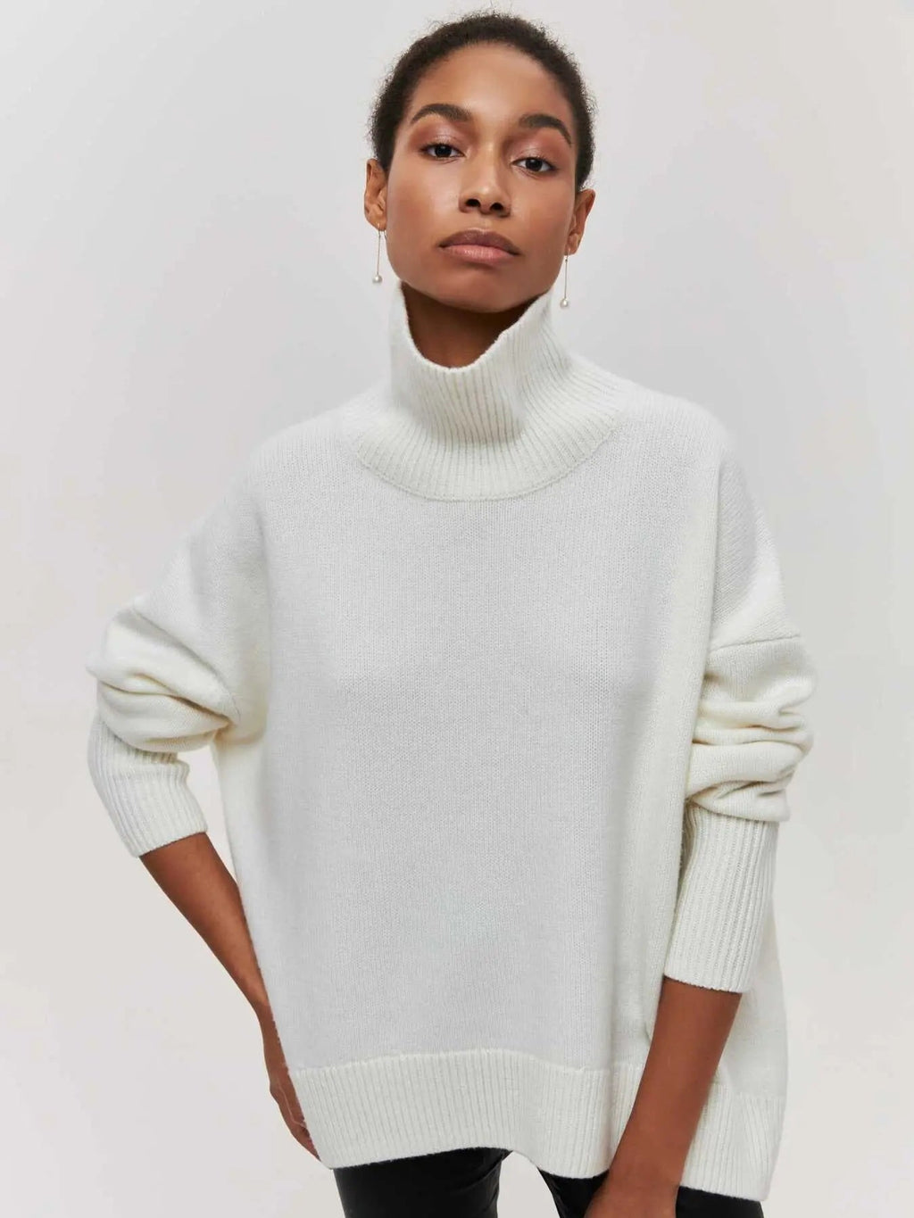 Women's Knitted Turtleneck Sweater