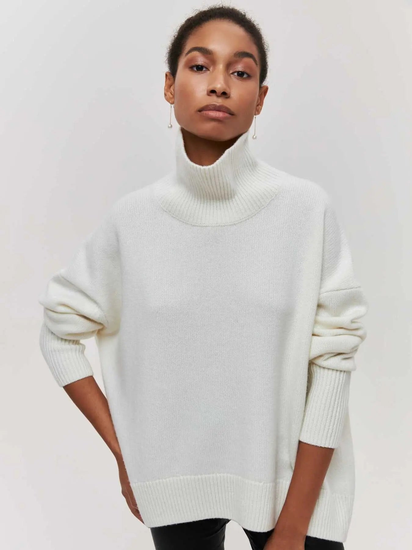 Women's Knitted Turtleneck Sweater