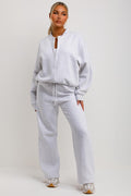 Women's Loungewear Set - Bomber Sweatshirt and Joggers