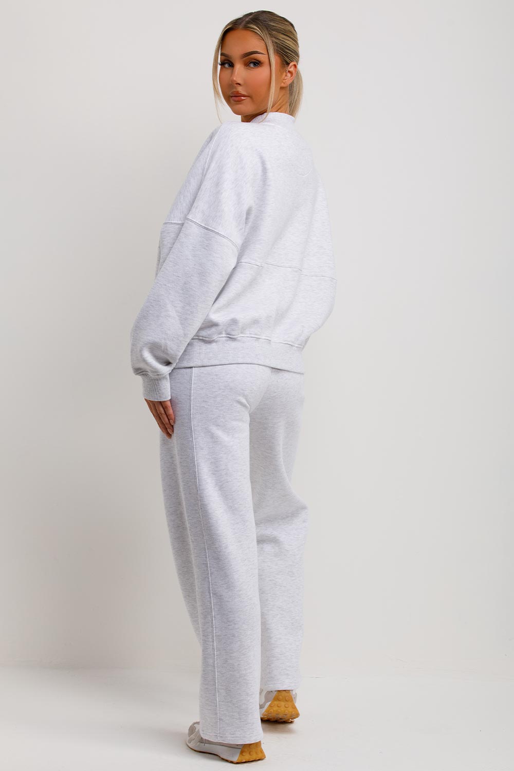 Women's Loungewear Set - Bomber Sweatshirt and Joggers