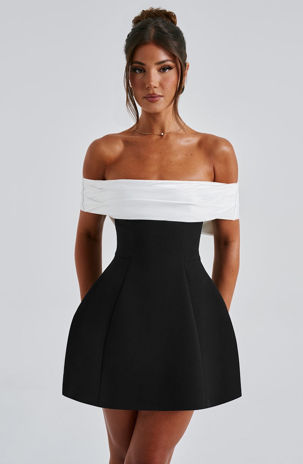 Women's Off-the-Shoulder Mini Cocktail Dress
