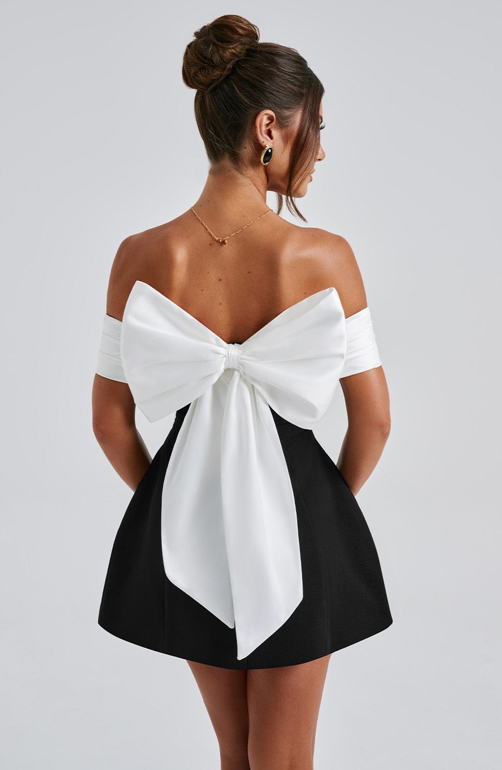 Women's Off-the-Shoulder Mini Cocktail Dress