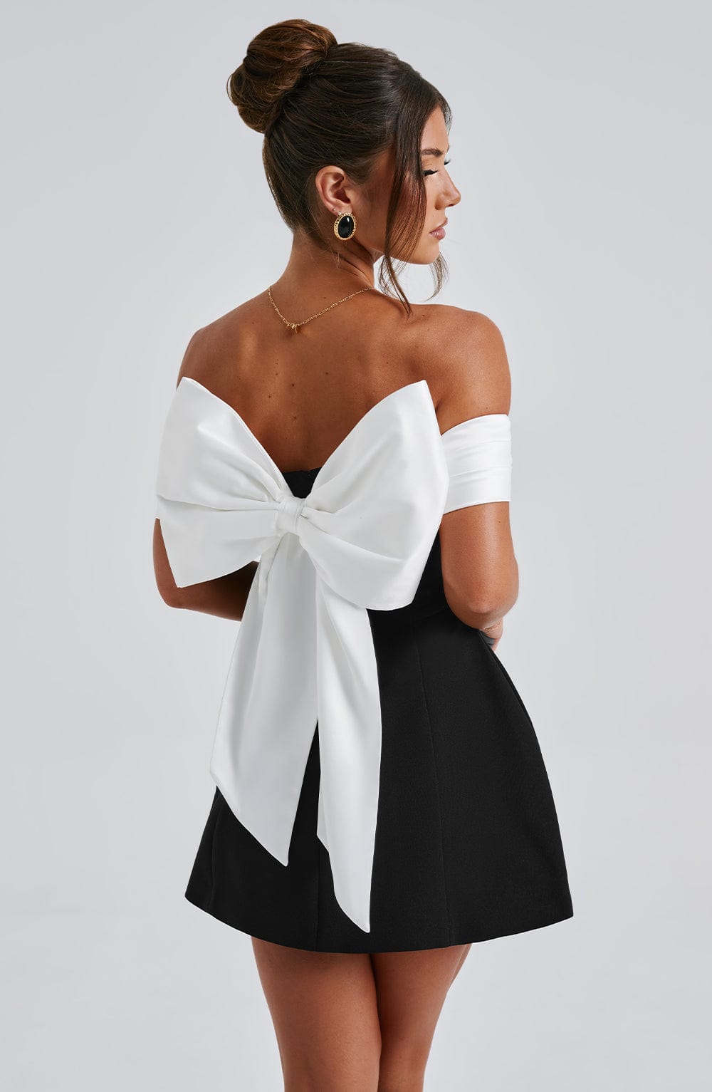 Women's Off-the-Shoulder Mini Cocktail Dress