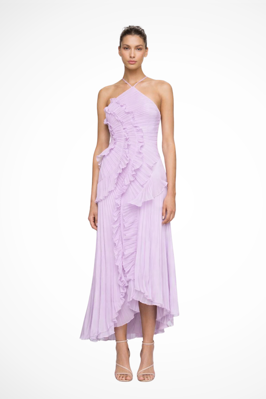 Women's Ruffle Maxi Dress for Formal Events