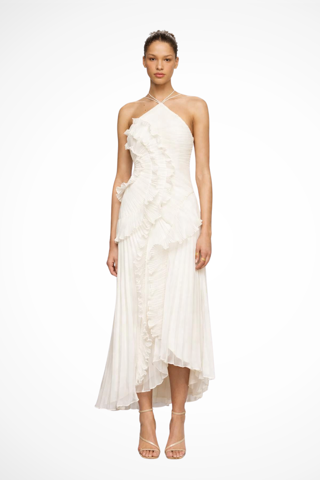 Women's Ruffle Maxi Dress for Formal Events