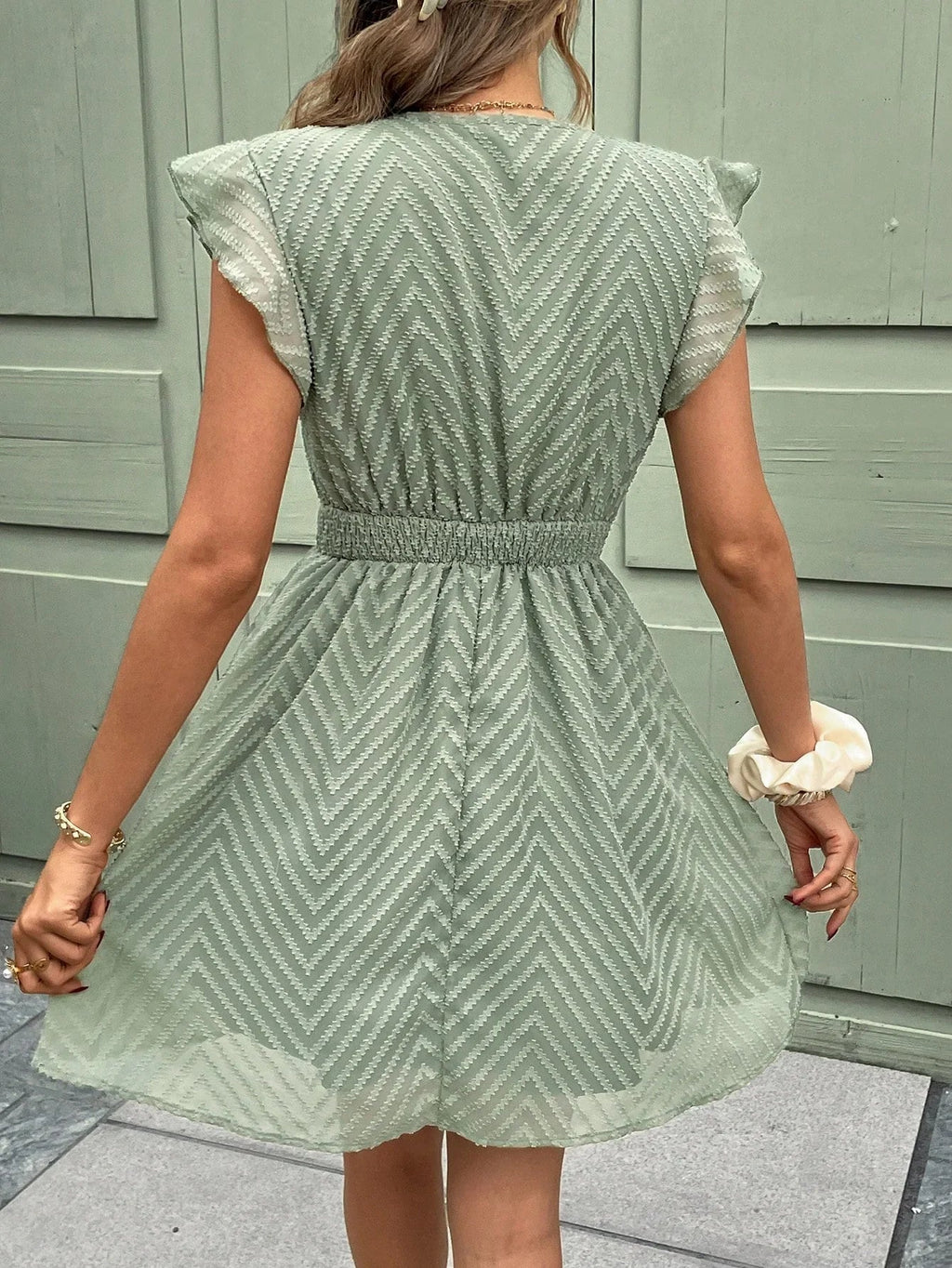 Women's Short Sleeve V-Neck Summer Dress