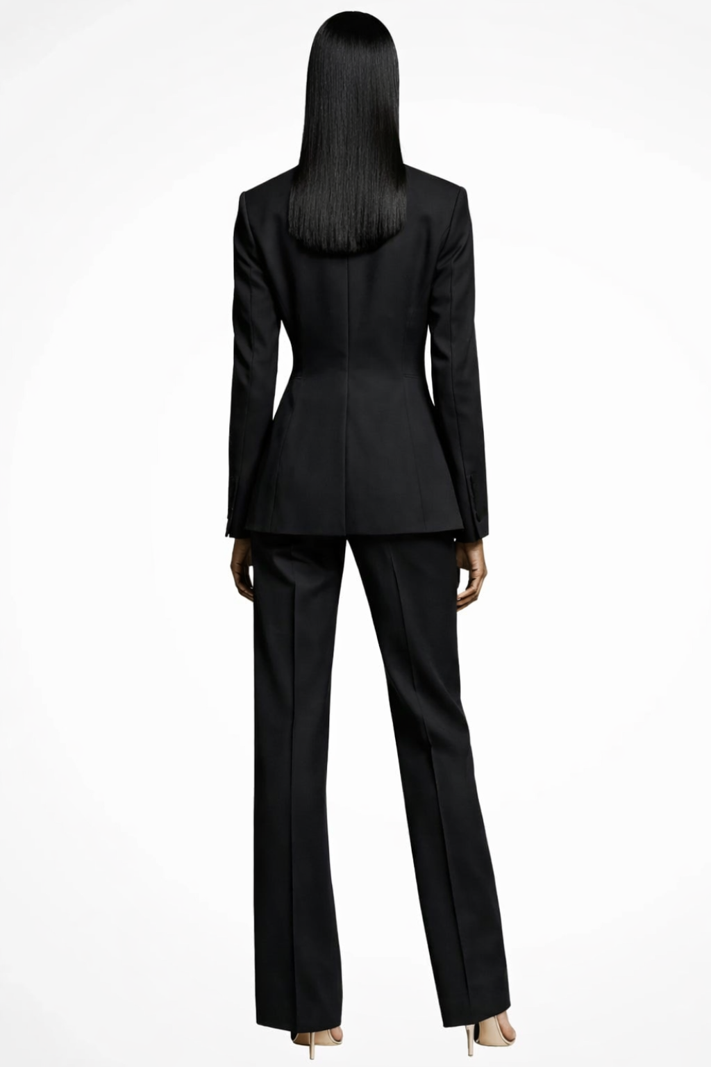Women's Suit Blazer and Wide Leg Trousers Set