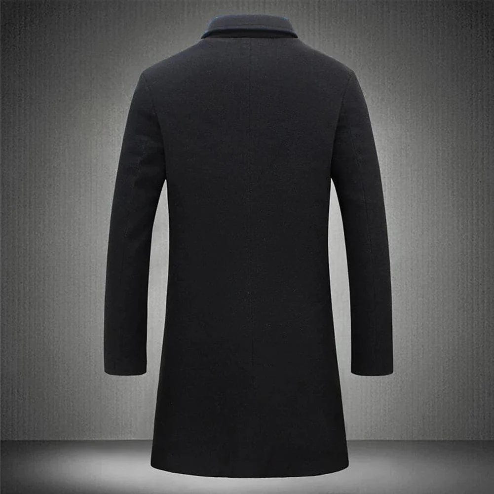 Men's Wool Coat - Warm Fall Coat for Cold Weather